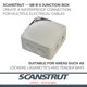 thumbnail image 2 of Caja de conexiones eléctricas impermeable Scanstrut SB-8-5 de 5 vías, 2 of 6