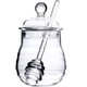 thumbnail image 1 of 300ml mixing spoon honey dispenser with dipping spoon honey jar, glass jar jar jar jar syrup glass for restaurant kitchen home decoration storage container, 1 of 3