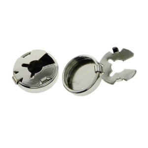 Ioensy - Gemelos Redondos Para Hombre, Fundas Para Botones, Traje De Negocios, 2 Piezas, Regalo Para Hombre, Plata