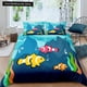 thumbnail image 1 of Cartoon Clownfish Duvet Cover Tropical Marine Life Quilt Cover Underwater World Bedding Set Polyester Comforter Cover Bed Sheets, 1 of 5