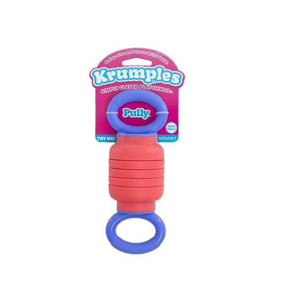 Juguete de trituración sensorial KRUMPLES Pully rojo para niños de más de 10 millones de niños