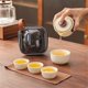 thumbnail image 2 of Conjunto De Té De Viaje Mini Kung Fu Tea Set Diseño Ligero Con Bolsa Portátil De Infusor De Té Para Picnic Al Aire Libre (blanco De Viaje), 2 of 3