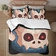 thumbnail image 1 of Blox Fruit Face on print Soft Bed Set Lightweight 3 Pieces Bedding Sets for All Season Comforter Set Easy Care, 1 of 3