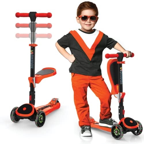 Patín Scooter Plegable SKIDEE con Asiento Removible para 3 a 5 Años
