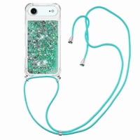 Funda Foxdock Para Iphone 17 Air Con Cuerda Ajustable, Brillo Líquido, Protección Antigolpes Y Lente – Ideal Para Regalo