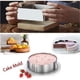 thumbnail image 4 of Molde redondo de acero inoxidable ajustable para tartas, de 6 a 12 pulgadas, para hornear, redondo, para cumpleaños, fiestas, postres, hecho a mano, para aperitivos, cuadrado (molde para tartas en for, 4 of 7