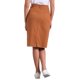 thumbnail image 3 of INSPIRE CHIC Falda de Mezclilla de Cintura Alta para Mujer, Falda de Jean hasta la Rodilla con Dobladillo Deshilachado y Bolsillos Rojo Ladrillo M, 3 of 6