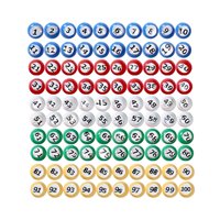 Magideal - Bingo Ball Raffle Balls Reemplazo Directo Suministros Portable Universal Tally Ball Calling Balls Para Noches Oficina Entretenimiento Fiestas Familia 1 A 100