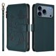 thumbnail image 2 of Funda Cartera Mariposa para [iPhone 17 Pro Max] con Soporte y Cremallera Verde oscuro, 2 of 6