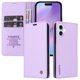 thumbnail image 4 of Funda Billetera de Cuero para iPhone 17 con Tarjetero y Soporte - Tapa Magnética Morado, 4 of 5