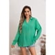 thumbnail image 2 of Blusa Mujer Lino Algodón Premium Liviana Botones Tendencia 8054, 2 of 3