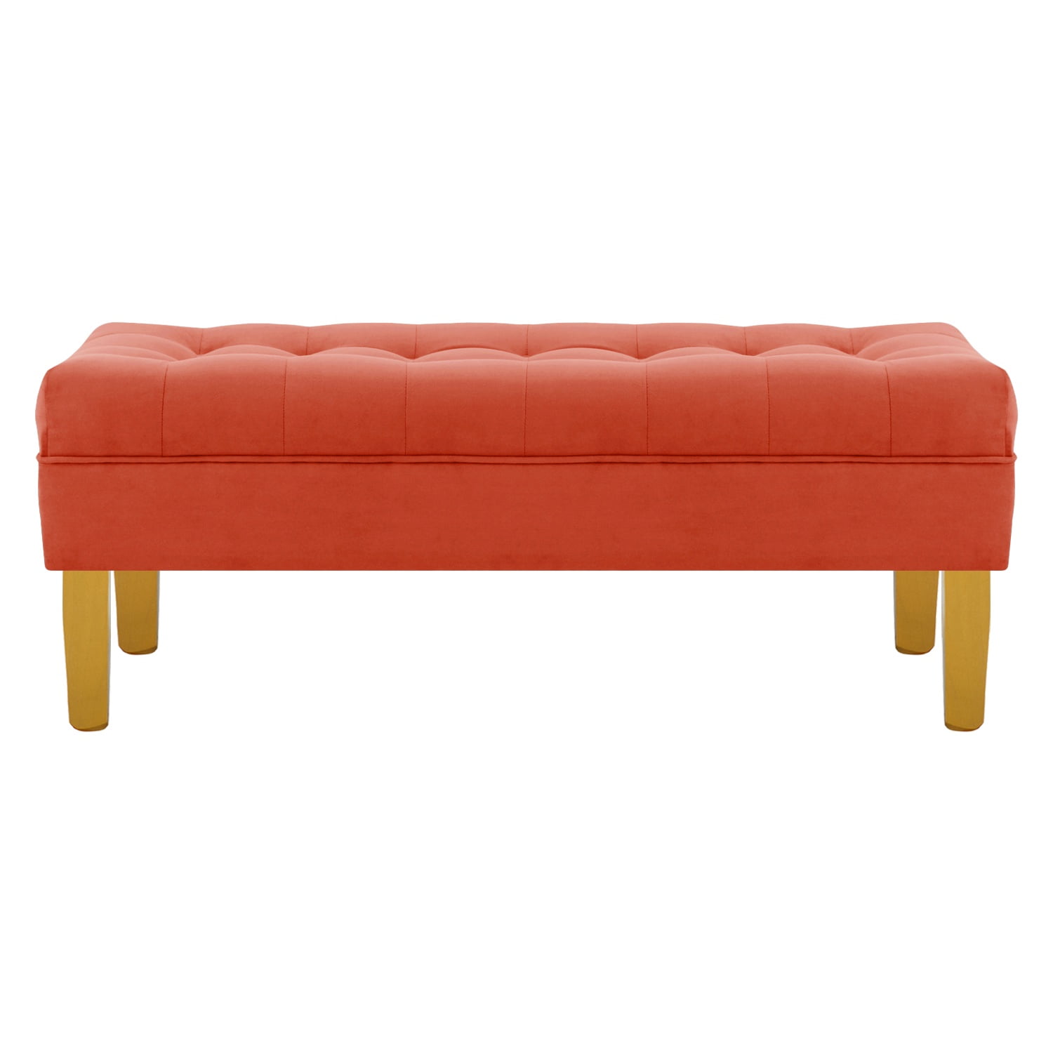 Bodevir - Banqueta Wood 2c Felpa 01 Naranja