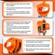 thumbnail image 4 of Elevador de cadena YATOINTO, 2 toneladas (2000 kg), capacidad de elevación de 3 m, 4 of 7