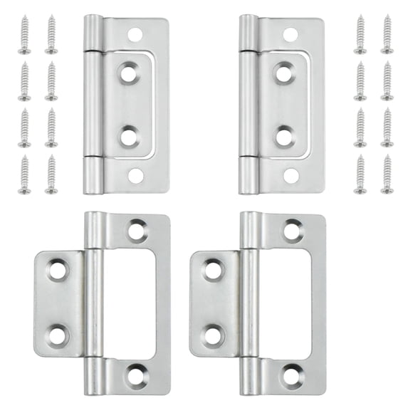 Bisagras para puerta SDTC Tech sin mortaja tipo libro para gabinete x4