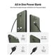 thumbnail image 2 of Cargador portátil Power Bank VEEKTOMX de 10000 mAh con cables, color verde, 2 of 7
