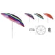 thumbnail image 2 of Sombrilla Reclinable 1.70 Mts Diametro Playa Camping Diseño Rayas Colores Variados, 2 of 3