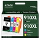 thumbnail image 1 of Cartuchos de tinta Anemec 910XL de repuesto para HP 910 XL, paquete de 4, 1 of 6
