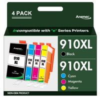 Cartuchos De Tinta Anemec 910Xl De Repuesto Para Hp 910 Xl, Paquete De 4