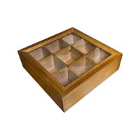 Bothyi - Gabinete De Almacenamiento De Madera, Caja De Presentación De Escritorio Duradera Para Armario, Baño, Estilo A