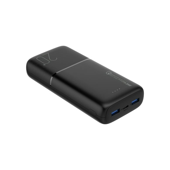 Bateria externa de Carga Rápida 20W 20.000 mAh Dusted Negra