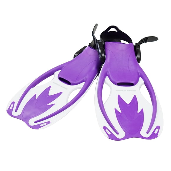 Aletas de Natación Snorkel Master S/M Morado/Blanco