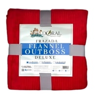 Frazada Flannel Outboss Deluxe 1.5 Plazas / Rojo – Doral