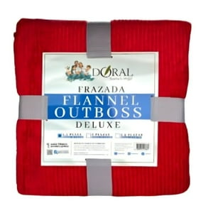 Frazada Flannel Outboss Deluxe 1.5 Plazas / Rojo – Doral