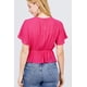 thumbnail image 4 of Blusa CCwholesalesclothings Sin Mangas Con Encaje En La Espalda Y Detalle De Volantes Negro, 4 of 5
