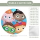 thumbnail image 2 of Super Why-theme Fitted Round Tablecloths Elastic Edged Table Covers Waterproof Table Cloth for Kitchen Holiday Party Tables Decor 150cm, 2 of 6