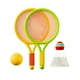 thumbnail image 2 of Juego de bádminton y tenis para niños, juego de raquetas de tenis, regalo de juego, raqueta de tenis para niños, niñas y niños, jugadores principiante Amarillo verde, 2 of 5