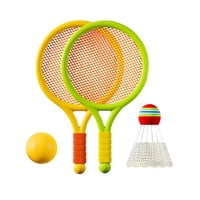 Ioensy - Juego De Tenis De Bádminton Para Niños, Ligero Para Jugadores Principiantes, Playa Para Niñas, Amarillo Y Verde