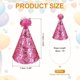 thumbnail image 2 of Sombrero de Cumpleaños para Perros Uxcell, Sombreros Pequeños para Perros Gatos Sombrero de Fiesta de Cumpleaños con Pompones Ajustable Decoración Lentejuelas (Rosa Caliente, 2 Piezas), 2 of 7