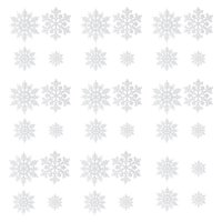 Bothyi - 36 Piezas De Adornos De Copos De Nieve Navideños Para Suministros De Fiesta, Banquetes Festivos