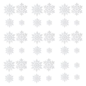 Bothyi - 36 Piezas De Adornos De Copos De Nieve Navideños Para Suministros De Fiesta, Banquetes Festivos