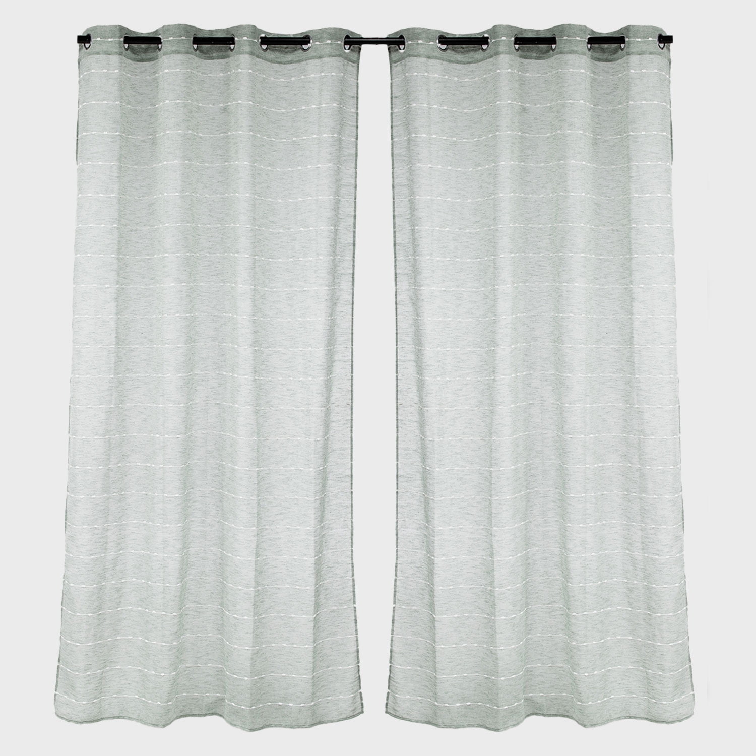 Zahr - Cortina X2 Visillos Bordado