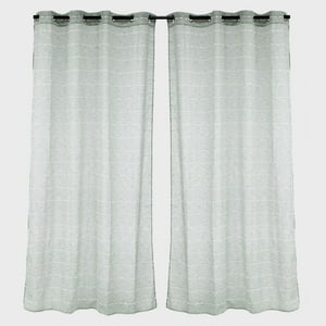 Zahr - Cortina X2 Visillos Bordado