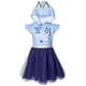 thumbnail image 1 of Vestido Para Niñas Pequeñas Malla Cosplay Manga Corta Azul 2t, 1 of 3