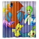 thumbnail image 1 of Cortina de ducha de Pokémon Pikachu Eevee, juego de cortina de baño con ganchos, tamaño 60 x 72 pulgadas, 1 of 3