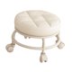 thumbnail image 1 of Taburete Bajo Con Ruedas, Redondo, De Baja Altura Y Con Asiento Bajo Para Oficina, Porche, Sala De Juegos, Color Blanco, 1 of 5