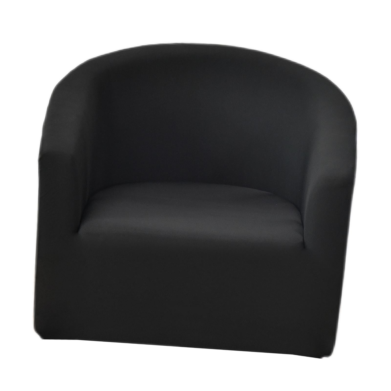 Bothyi - Fundas De Sofá De Color Sólido Lavables Con Brazos Y Asiento Para El Dormitorio Del Hogar Negro