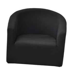 Bothyi - Fundas De Sofá De Color Sólido Lavables Con Brazos Y Asiento Para El Dormitorio Del Hogar Negro