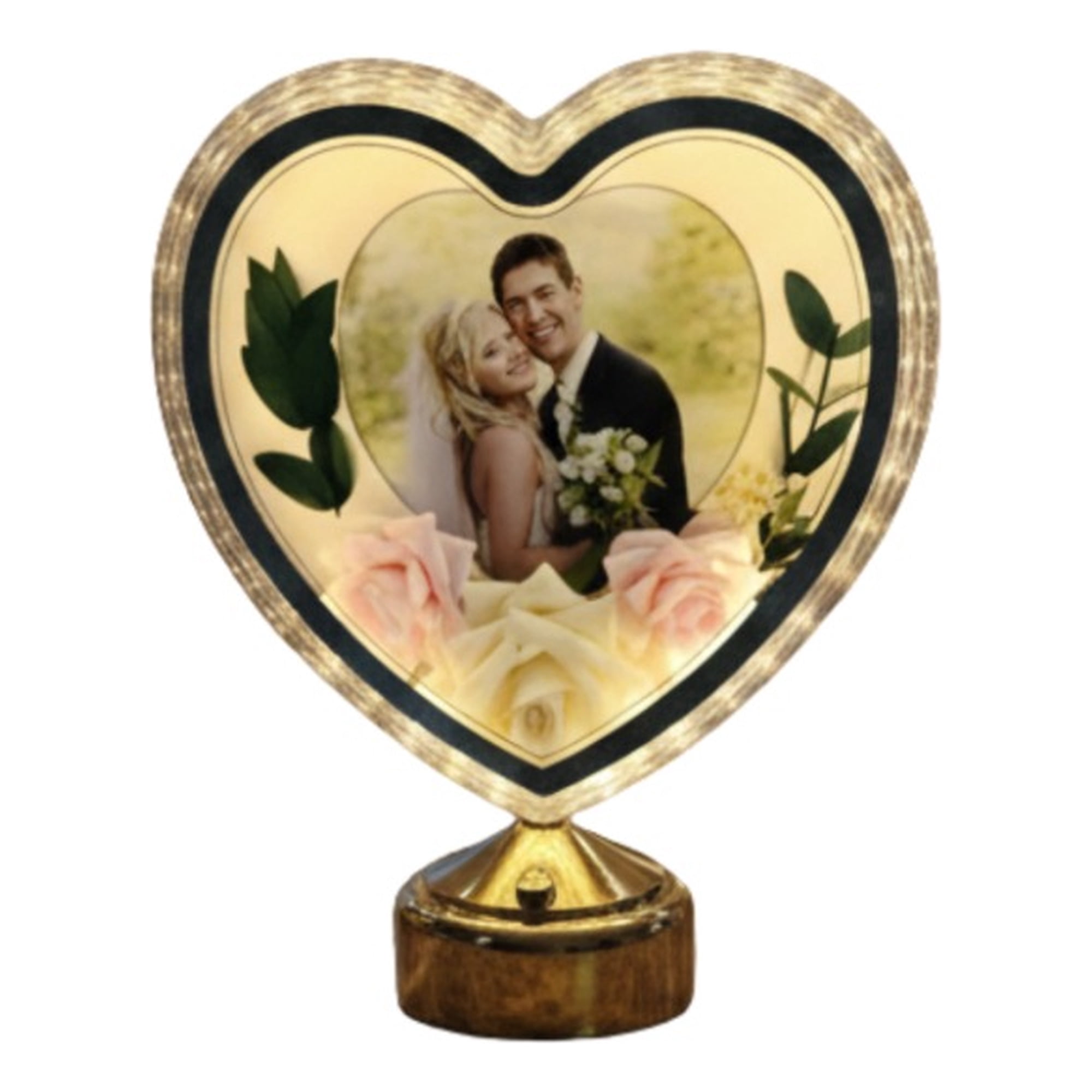 Genérico - Portarretrato Foto Digital Luminoso Corazón Eterno Jhn