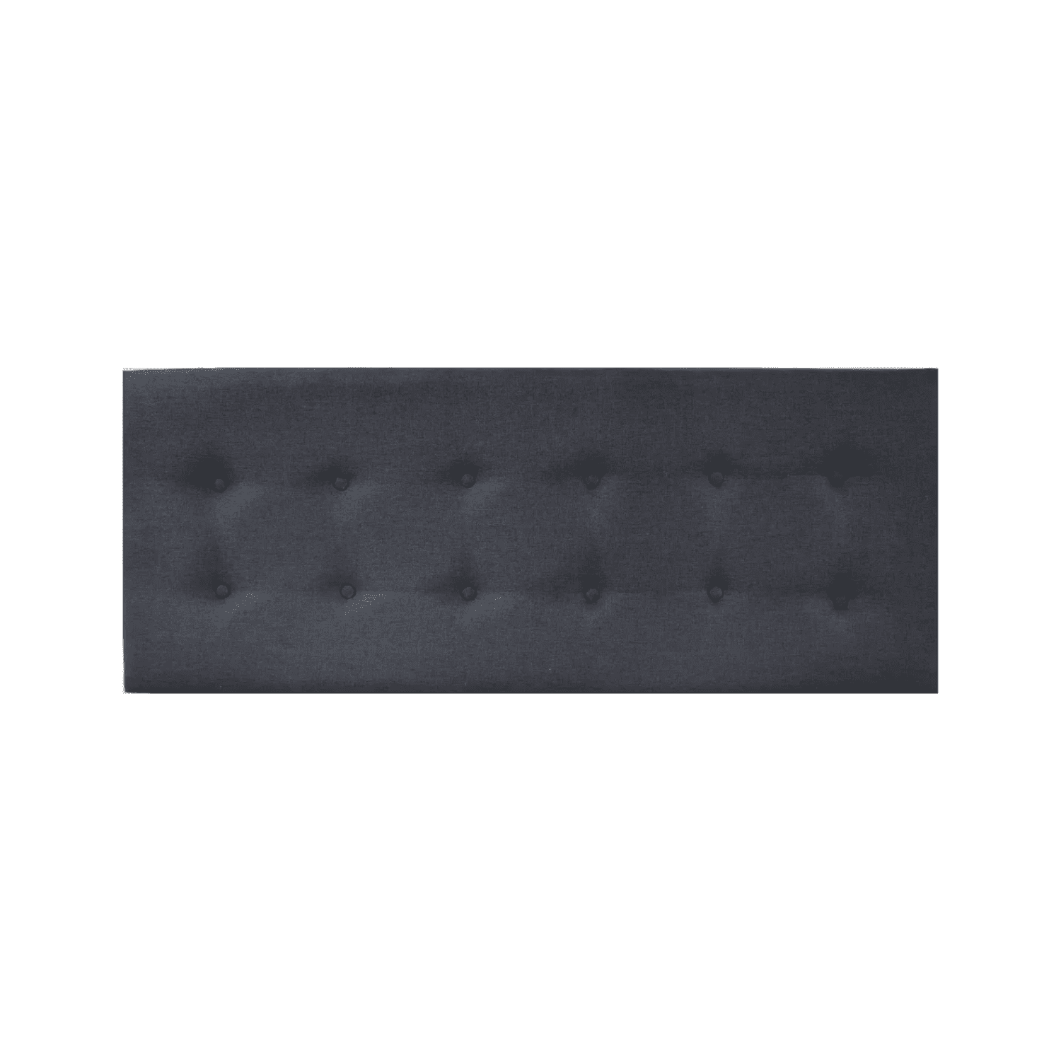 Importclick - Respaldo Elegante 1 Plaza Capitone 105x60 Cm Gris Oscuro Lino