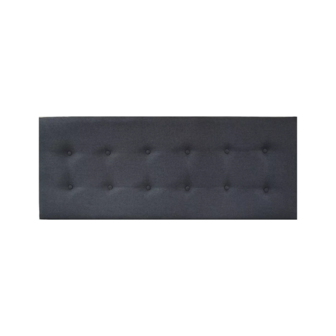Importclick - Respaldo Elegante 1 Plaza Capitone 105X60 Cm Gris Oscuro Lino