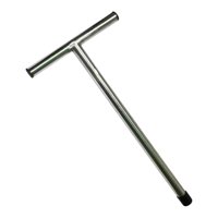 Magideal - Sonda De De De 20 Pulgadas, En T, Varilla De Sonda De Tubular De Material Acero Inoxidable, Herramientas De Mantenimiento Para