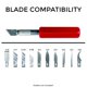 thumbnail image 4 of Navaja Hobby Excel Blades K5 Heavy Duty con tapa de seguridad, 4 of 6