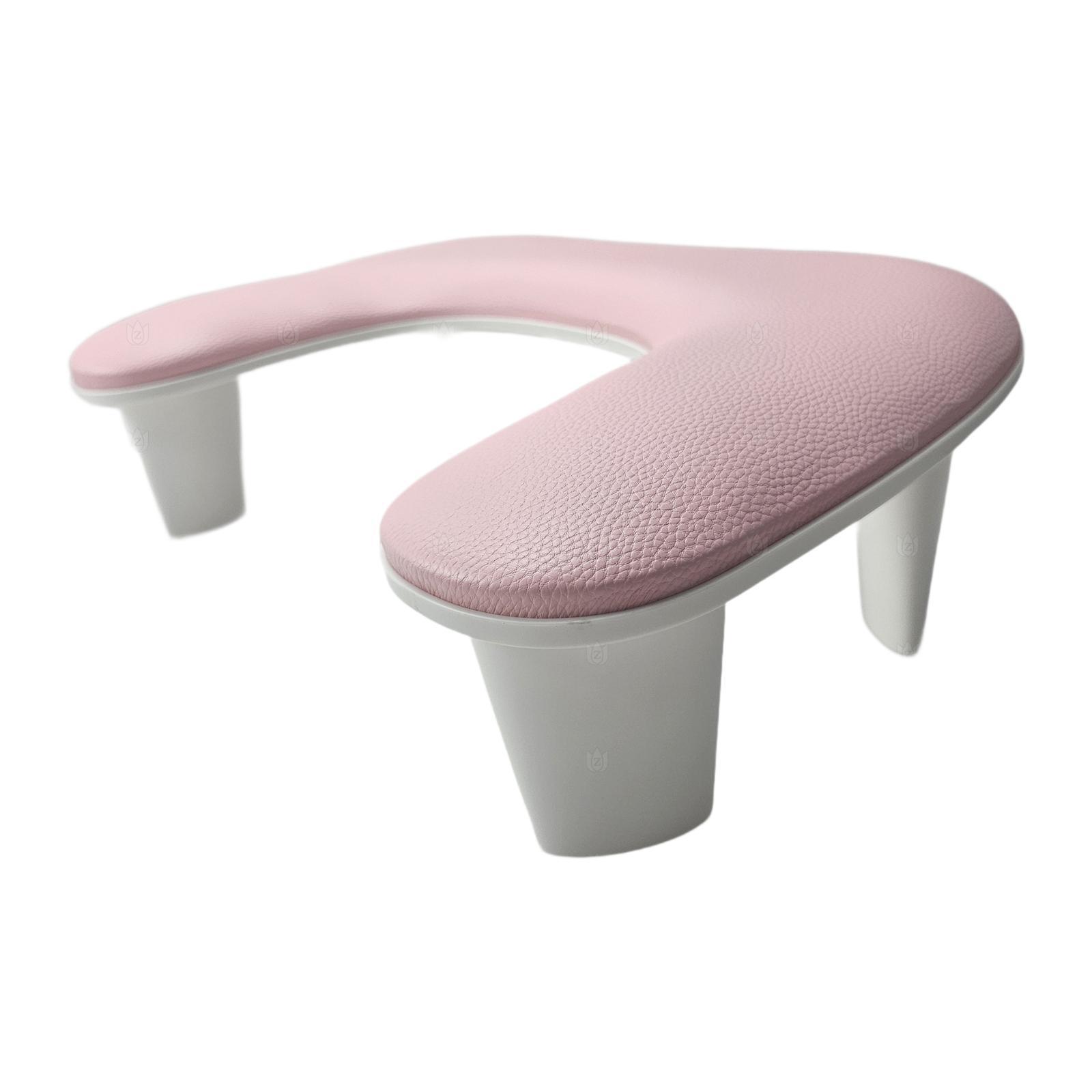 Magideal - Cojín Para Reposabrazos Para Uñas, Herramienta De Belleza, Práctico, Portátil, Reposabrazos Para Manicura En Forma De U Para Salón De Uñas, Decoración Rosa