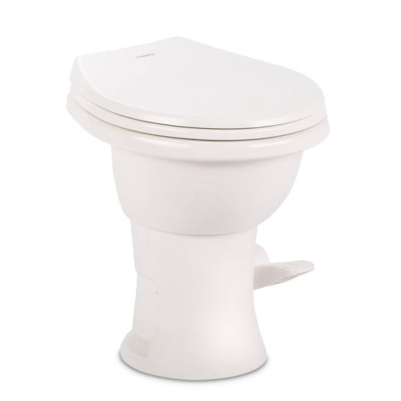 Cuenco redondo de porcelana RV Toilet Dometic modelo 410, blanco