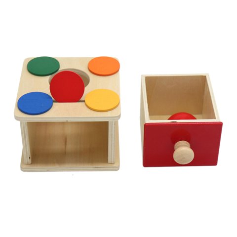 Bothyi - Ball Drop Box Educación Temprana Rompecabezas De Madera Para Niños Regalos Preescolares