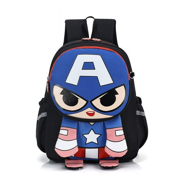 Children's school bag new, cute cartoon Spider-Man 3-6 years old boys backpack Captain America Iron Man backpack